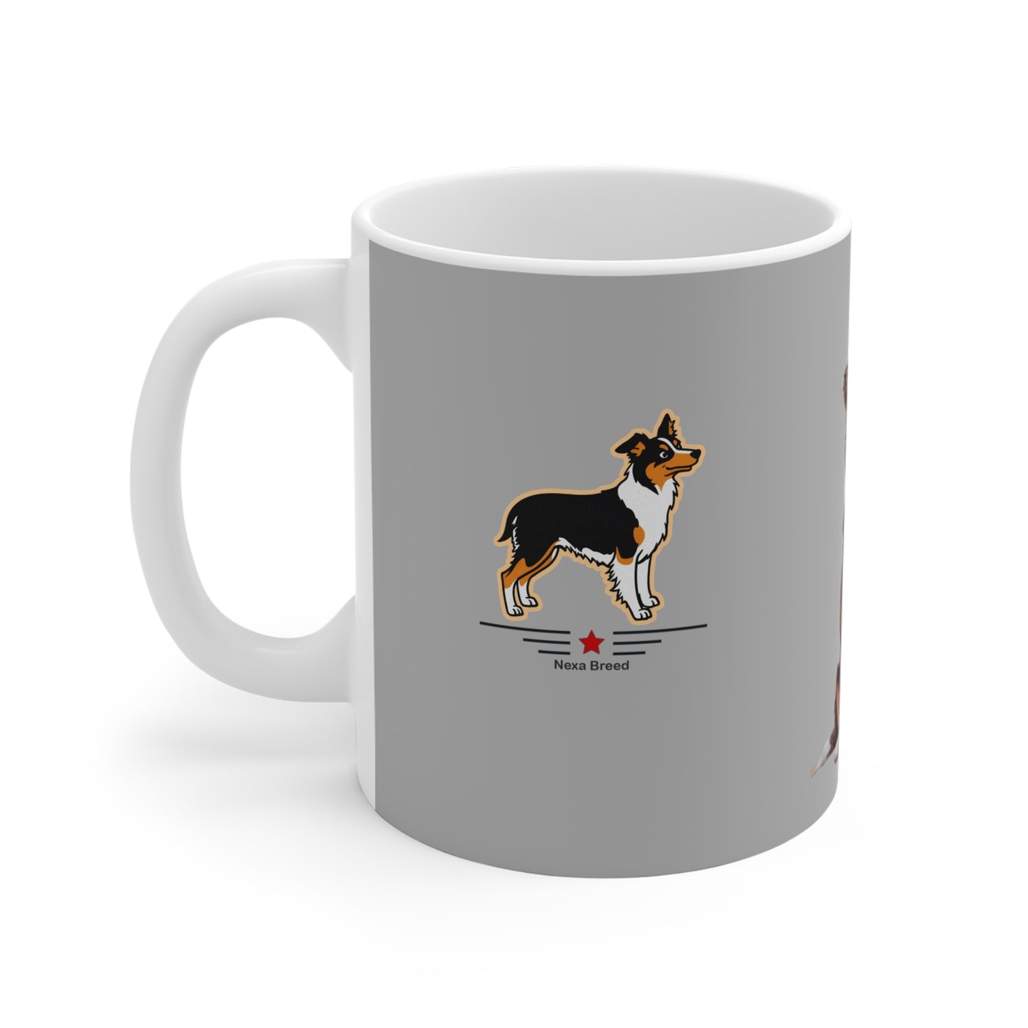 Australian Shepherd Lover's 11oz Mug - Grey
