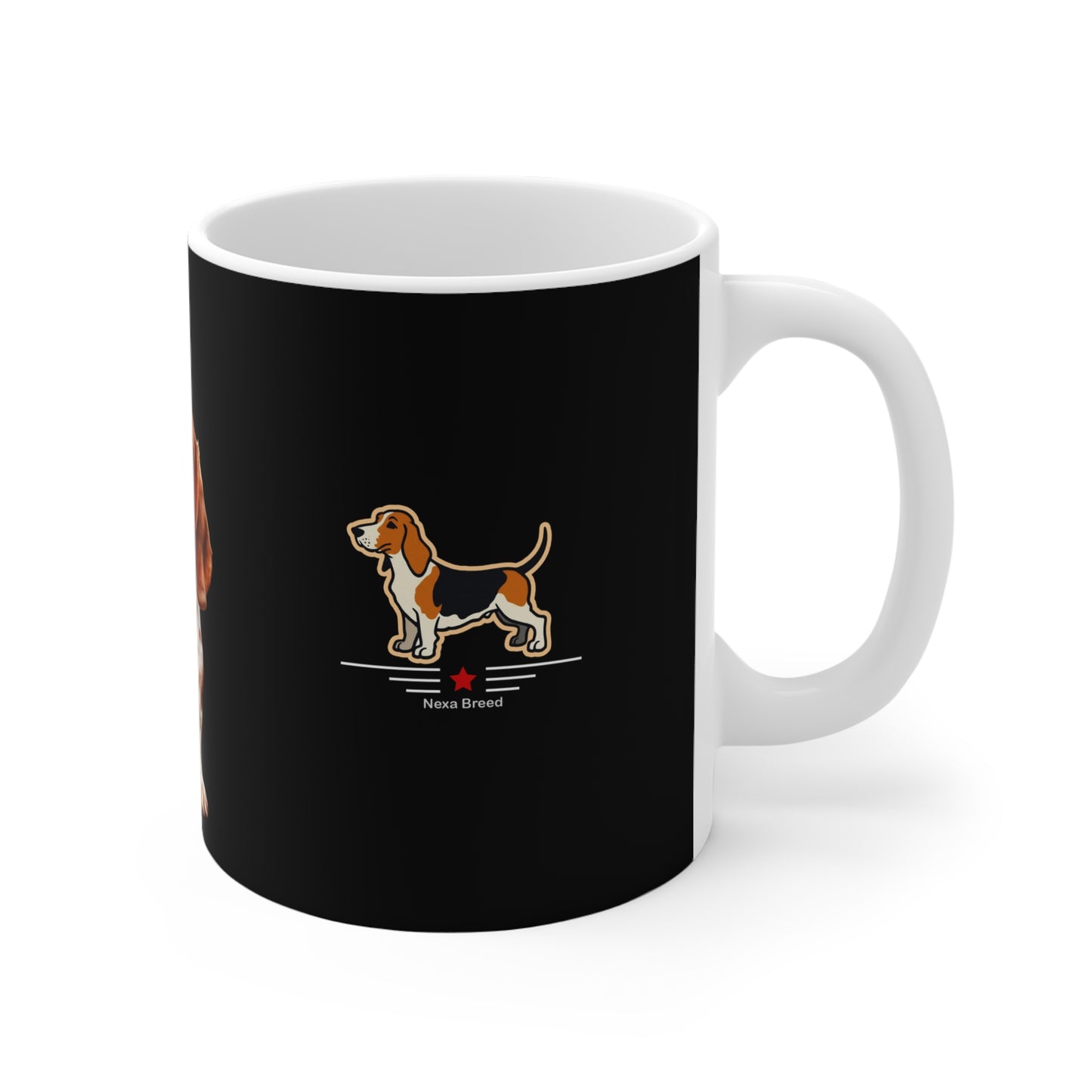 Basset Hound Lover's 11oz Mug - Black