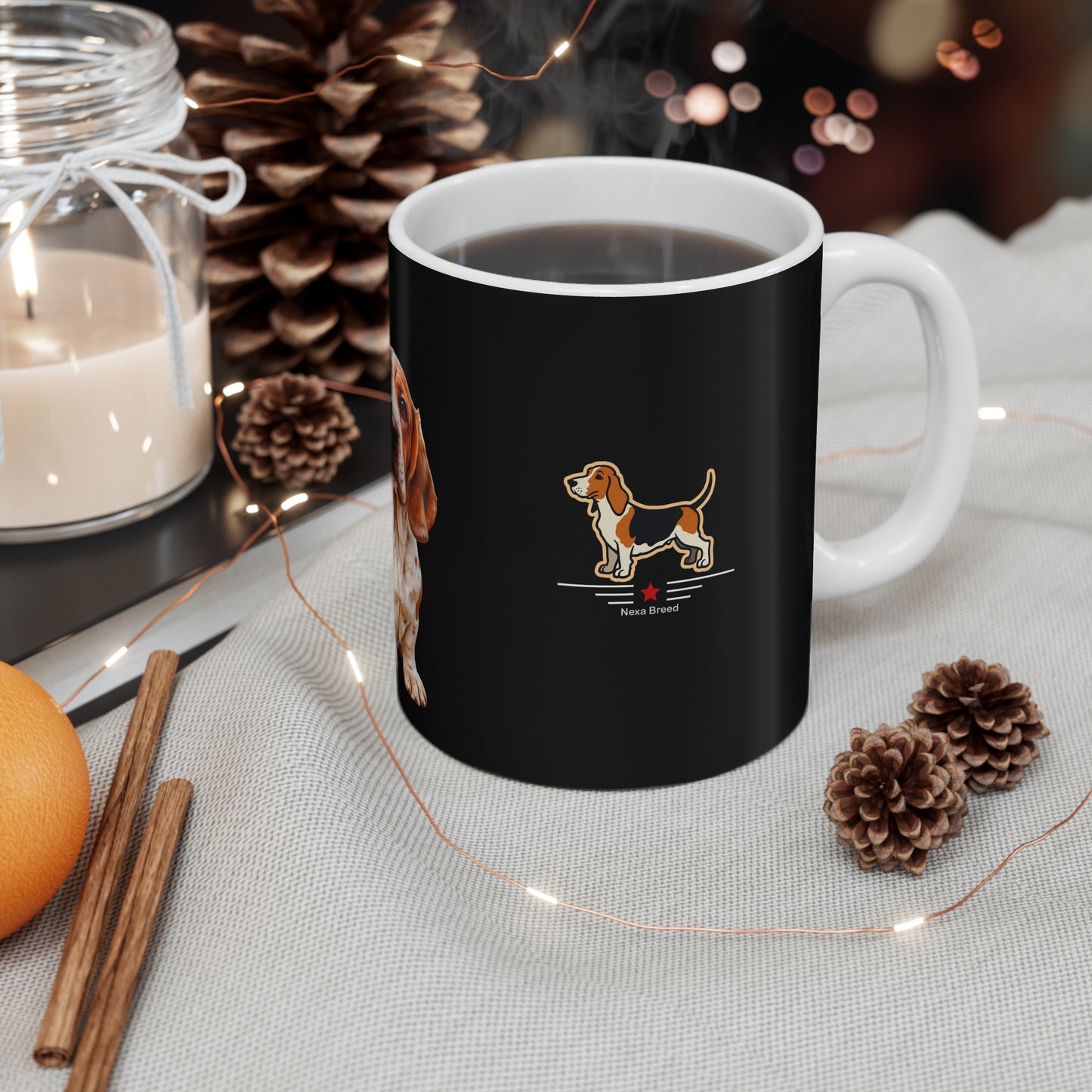 Basset Hound Lover's 11oz Mug - Black