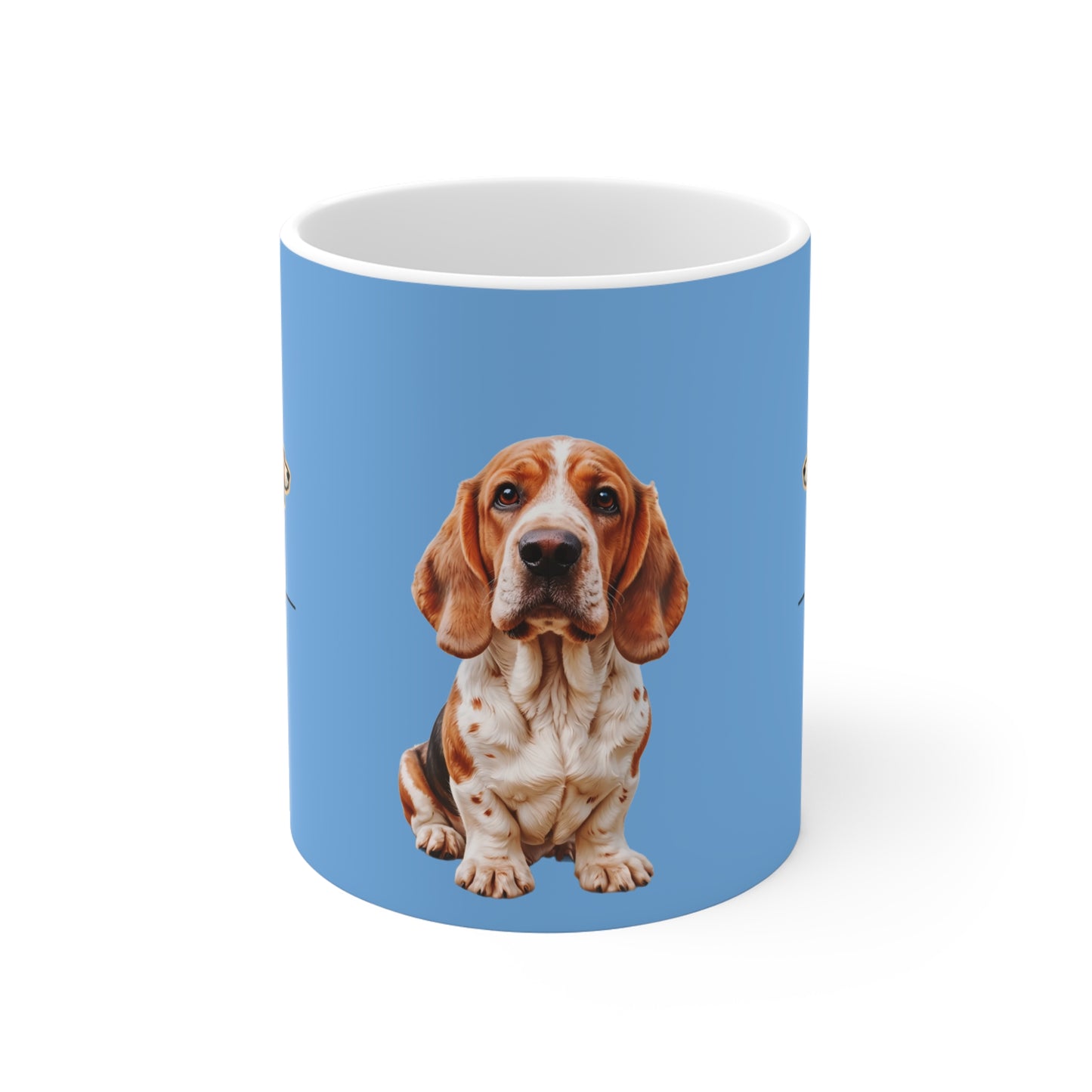 Basset Hound Lover's 11oz Mug - Blue