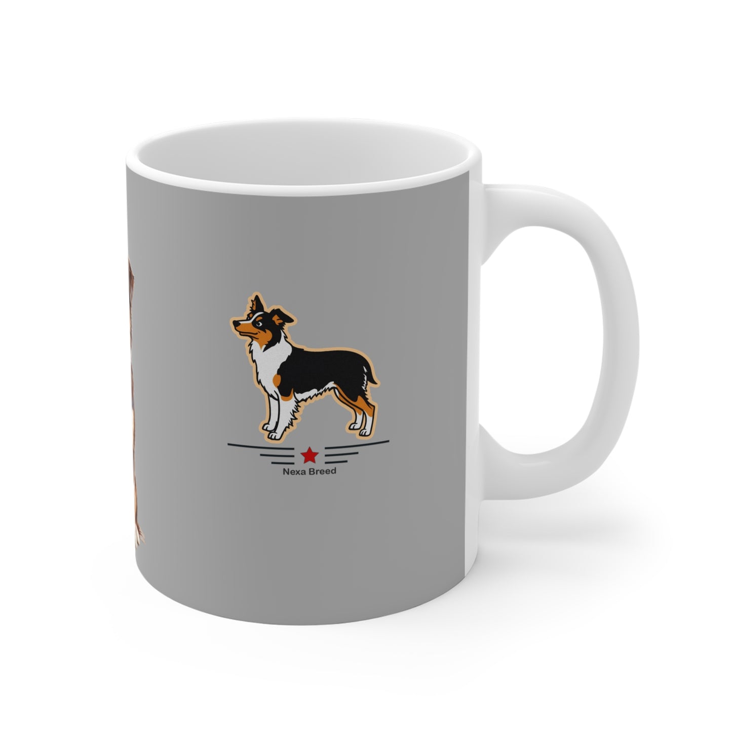 Australian Shepherd Lover's 11oz Mug - Grey