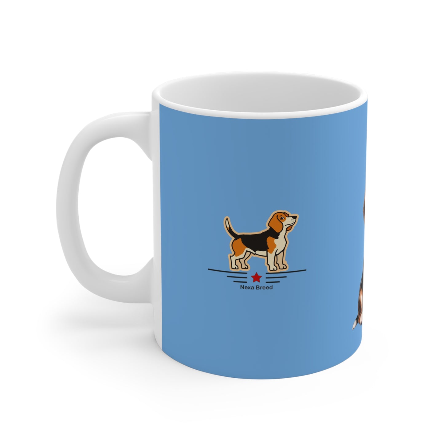 Beagle Lover's 11oz Mug - Blue