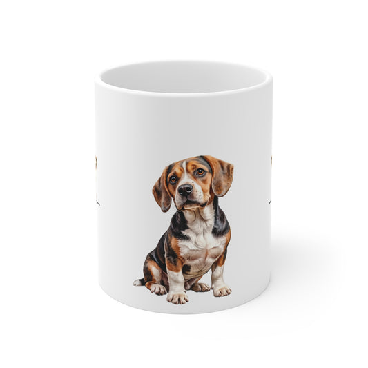Beagle Lover's 11oz Mug - White
