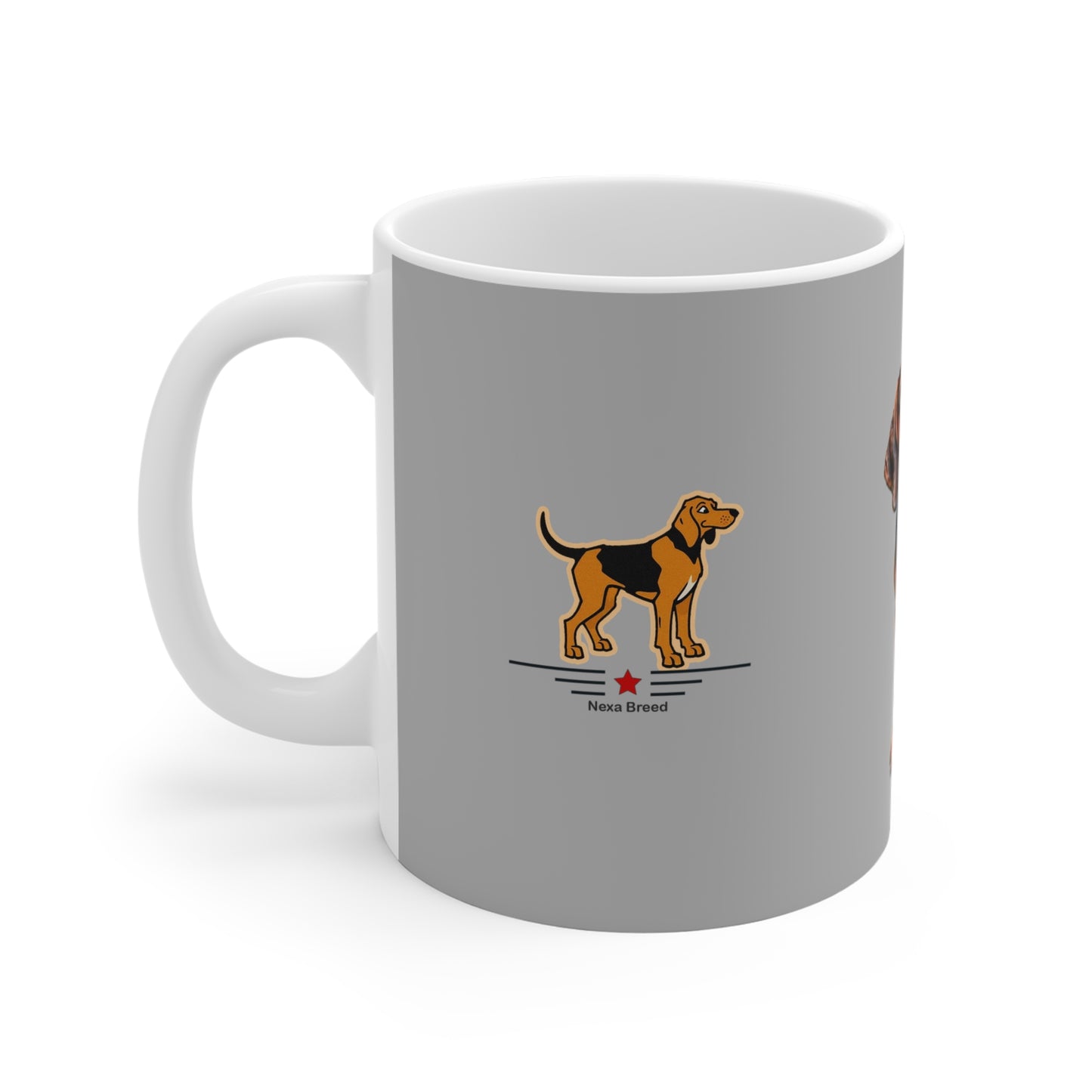 Bloodhound Lover's 11oz Mug - Grey