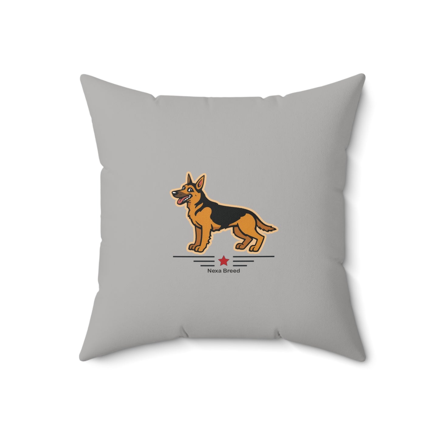Square Throw Pillow -German Shepherd
