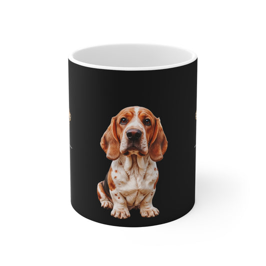 Basset Hound Lover's 11oz Mug - Black