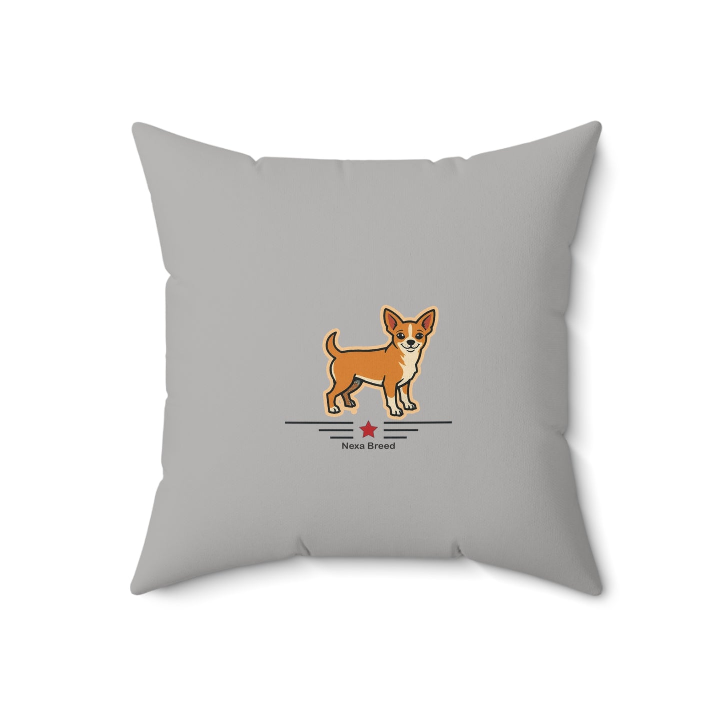 Square Throw Pillow -Chihuahua