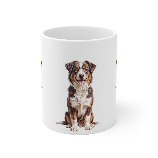 Australian Shepherd Lover's 11oz Mug - White