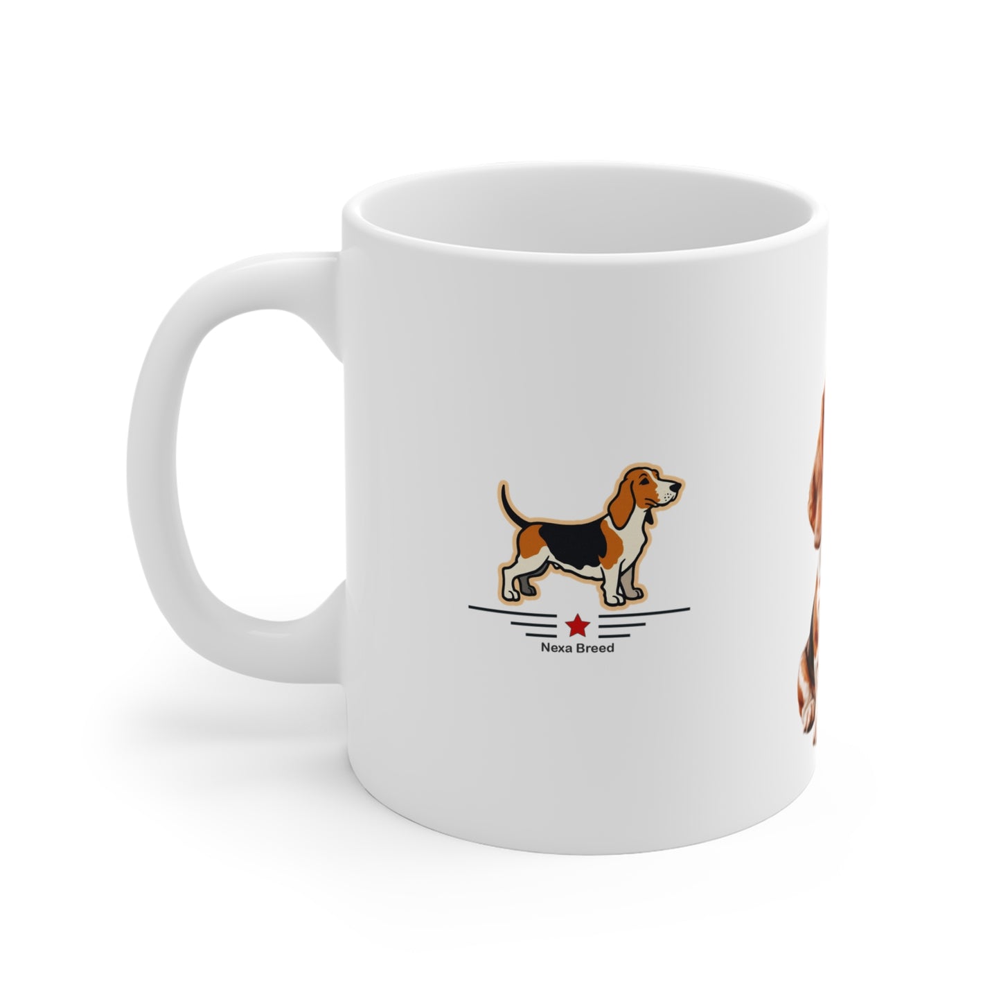 Basset Hound Lover's 11oz Mug - White