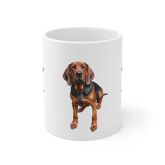 Bloodhound Lover's 11oz Mug - White