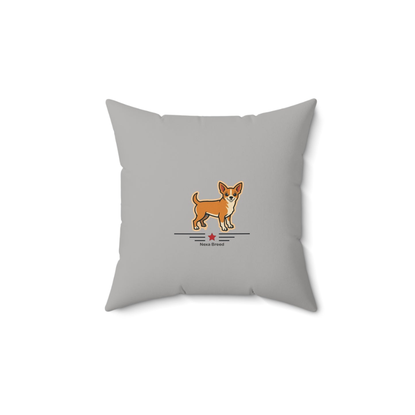 Square Throw Pillow -Chihuahua