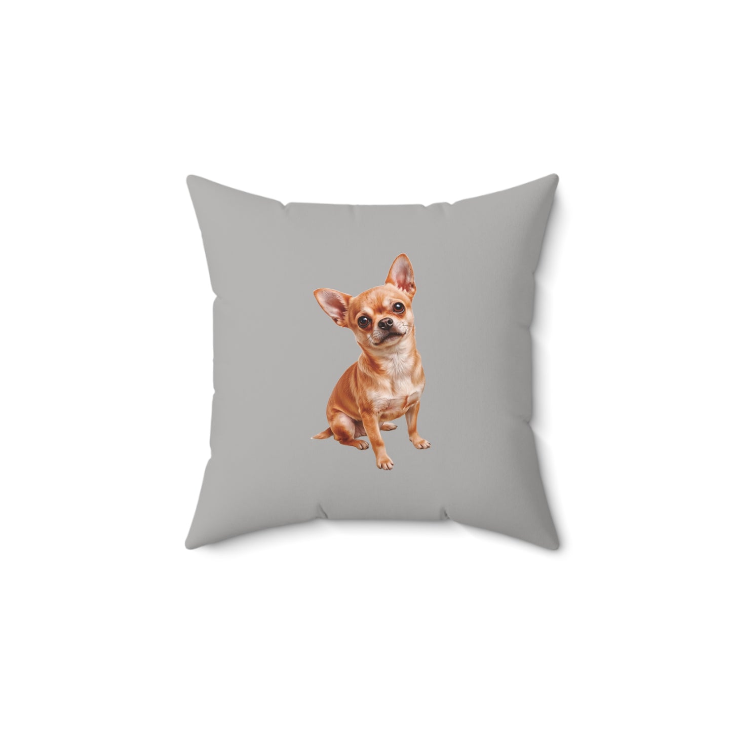 Square Throw Pillow -Chihuahua