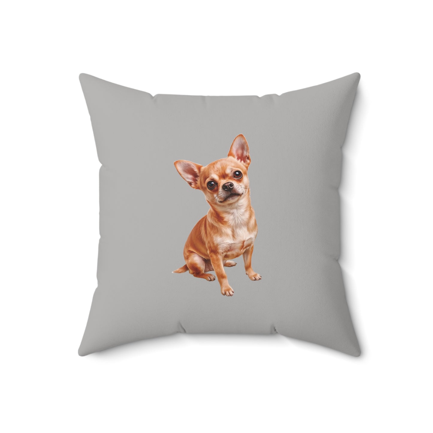 Square Throw Pillow -Chihuahua